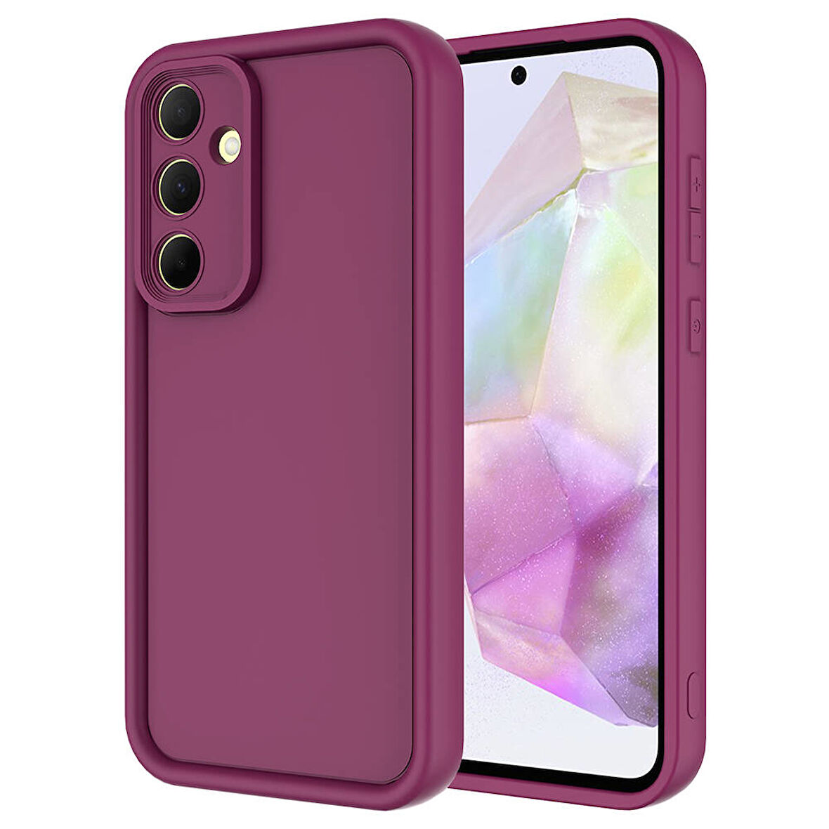 Samsung Galaxy A55 Kılıf Kamera Korumalı Kalın Kenarlı Viera Silikon Case