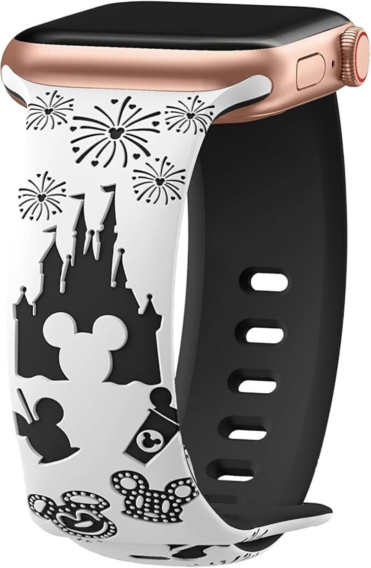 Apple Watch 42/44/45/46/49mm Kordon Leopar Desen Yumuşak Silikon Kordon 2/3/4/5/6/se/7/8/9/10/ultra