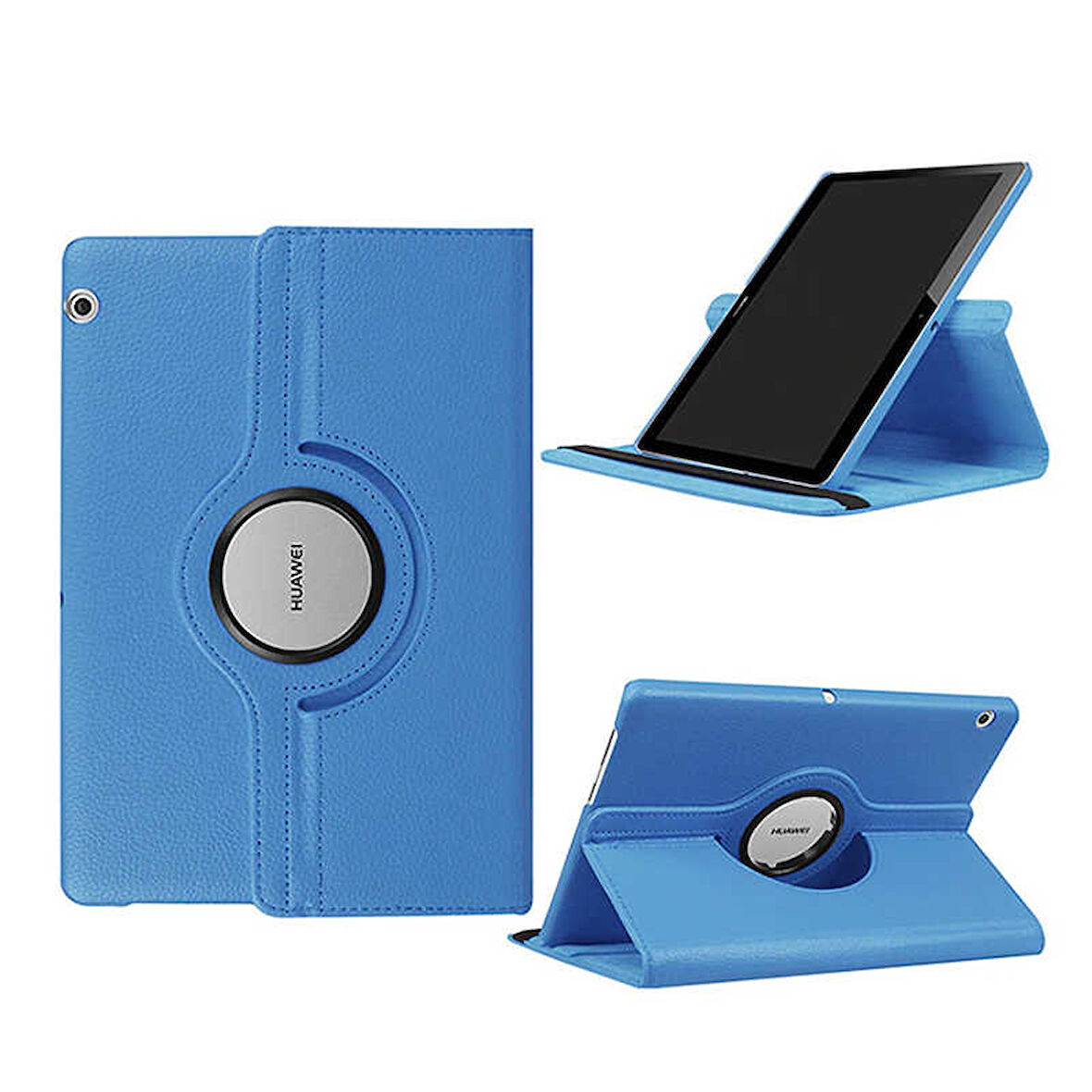 Huawei MediaPad T3 10 Kılıf 360 Dönebilen Standlı Case