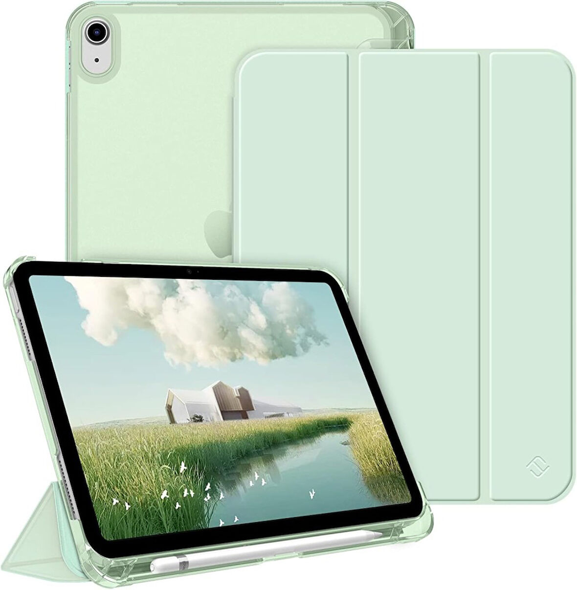 Apple iPad 11.Nesil A16 11inç/10.Nesil 10.9inç Kılıf Flip Cover Kalem Bölmeli PC Case