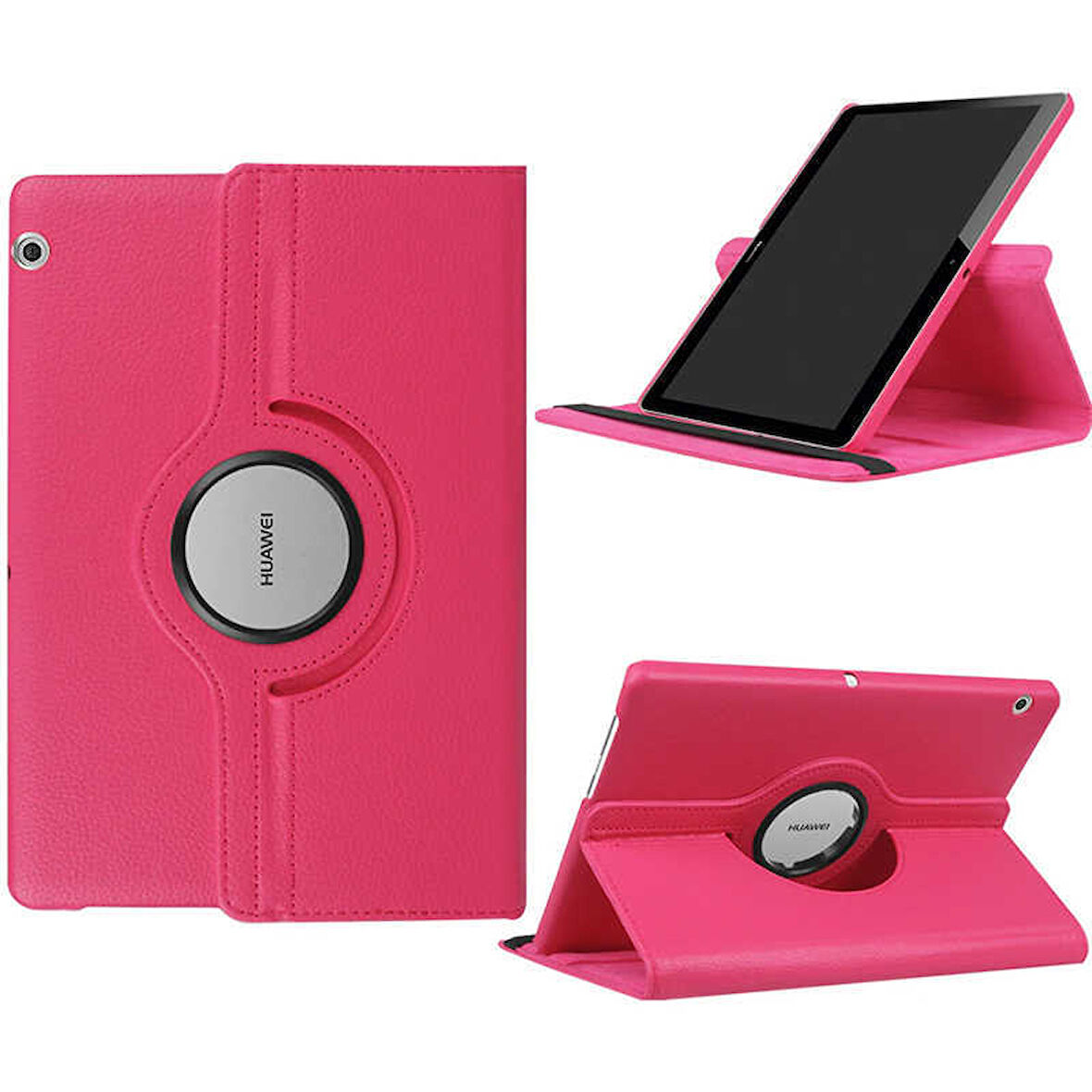 Huawei MediaPad T5 10 Kılıf 360 Dönebilen Standlı Case