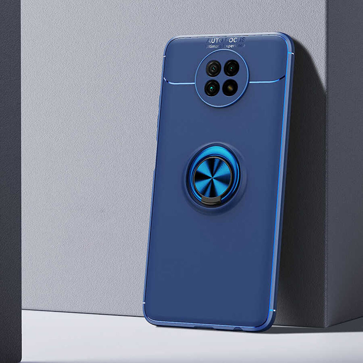Xiaomi Redmi Note 9 5G Kılıf Yüzüklü Magnetli Ravel Case
