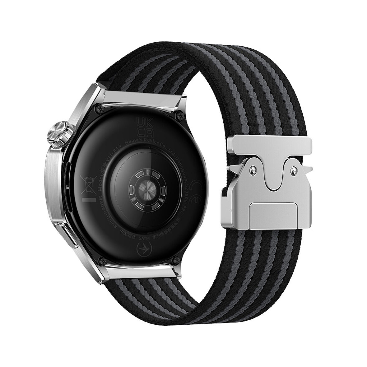 Huawei Watch 3 GT GT2 GT2e GT3 GT4 GT5 Pro 46mm Ultimate SE Elite Kordon Kelebek Klipsli Naylon Kumaş Hasır Örgülü 133