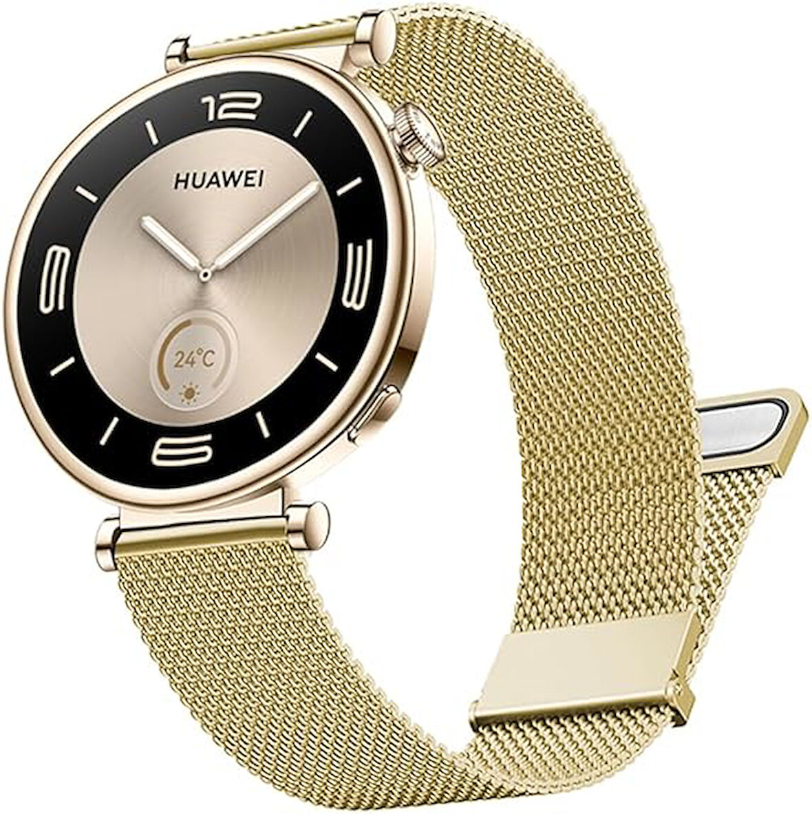 Huawei Watch GT 5 Pro 42mm/ GT 5 41mm/GT 4 41mm (18mm uyumlu) Kordon Çift Mıknatıslı Milano Loop Metal Kordon