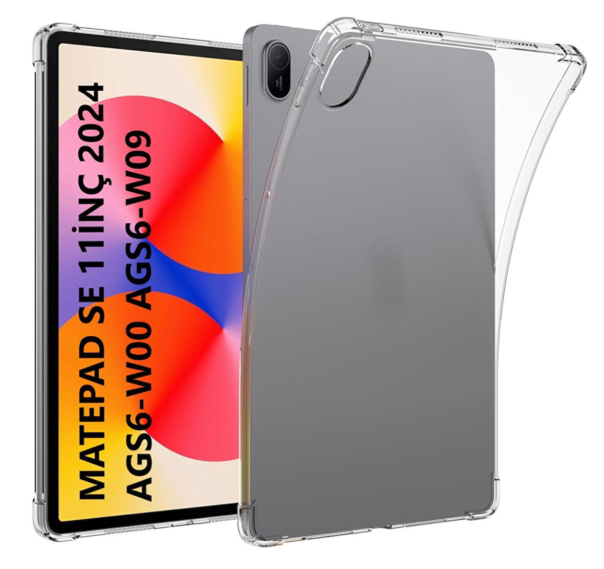 Huawei MatePad SE 11inç 2024 Kılıf Darbelere Dayanıklı Şeffaf Kapak