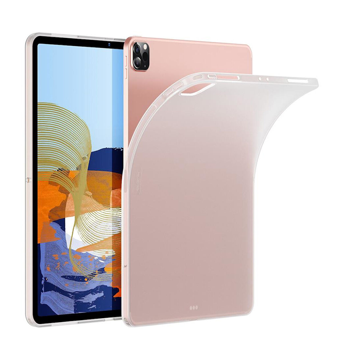 Apple iPad Pro 11inç M4 2024 Kılıf Tablet Hibrit Silikon Case A2836 A2837 A3006