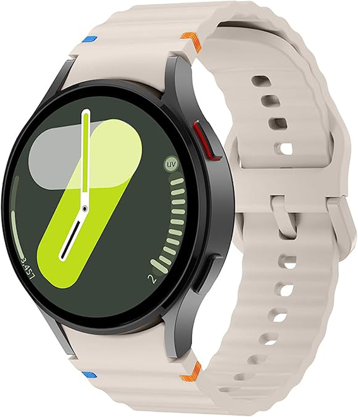 Xiaomi Redmi Watch 5 Active/Lite 22mm Kordon Dekoratif Örgü Çizgili Spor Silikon Kayış