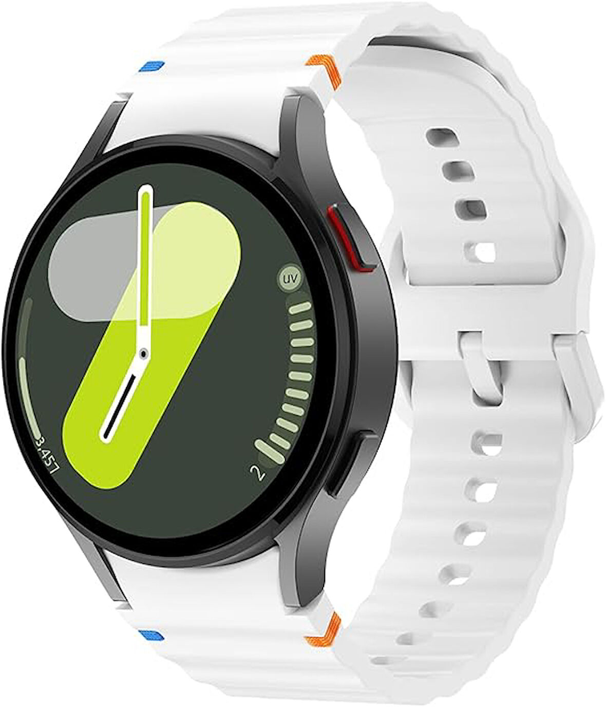 Huawei Watch GT GT2 GT3 GT4 42mm/Honor Magic 2 20mm Kordon Dekoratif Örgü Çizgili Spor Silikon Kayış