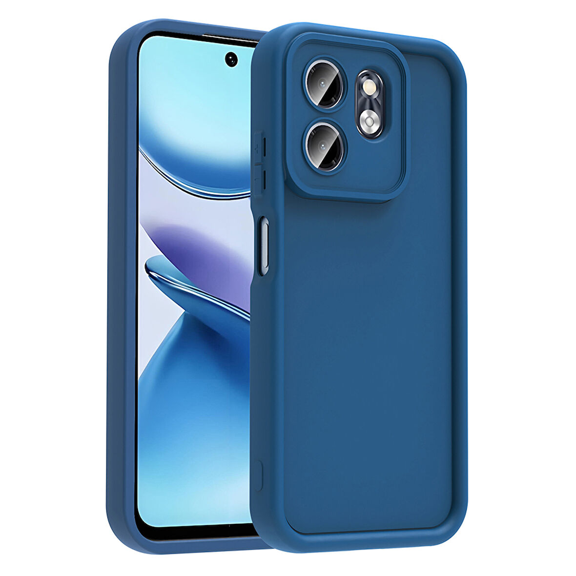 İnfinix Smart 9 Kılıf Kamera Korumalı Kalın Kenarlı Viera Silikon Case