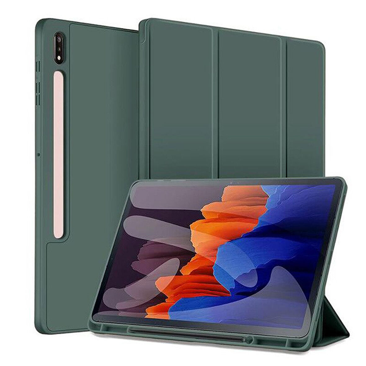 Samsung Galaxy Tab S8 Ultra 14.6" 2022 SM-X900/ X906 Kılıf Kalem Bölmeli Smart Case