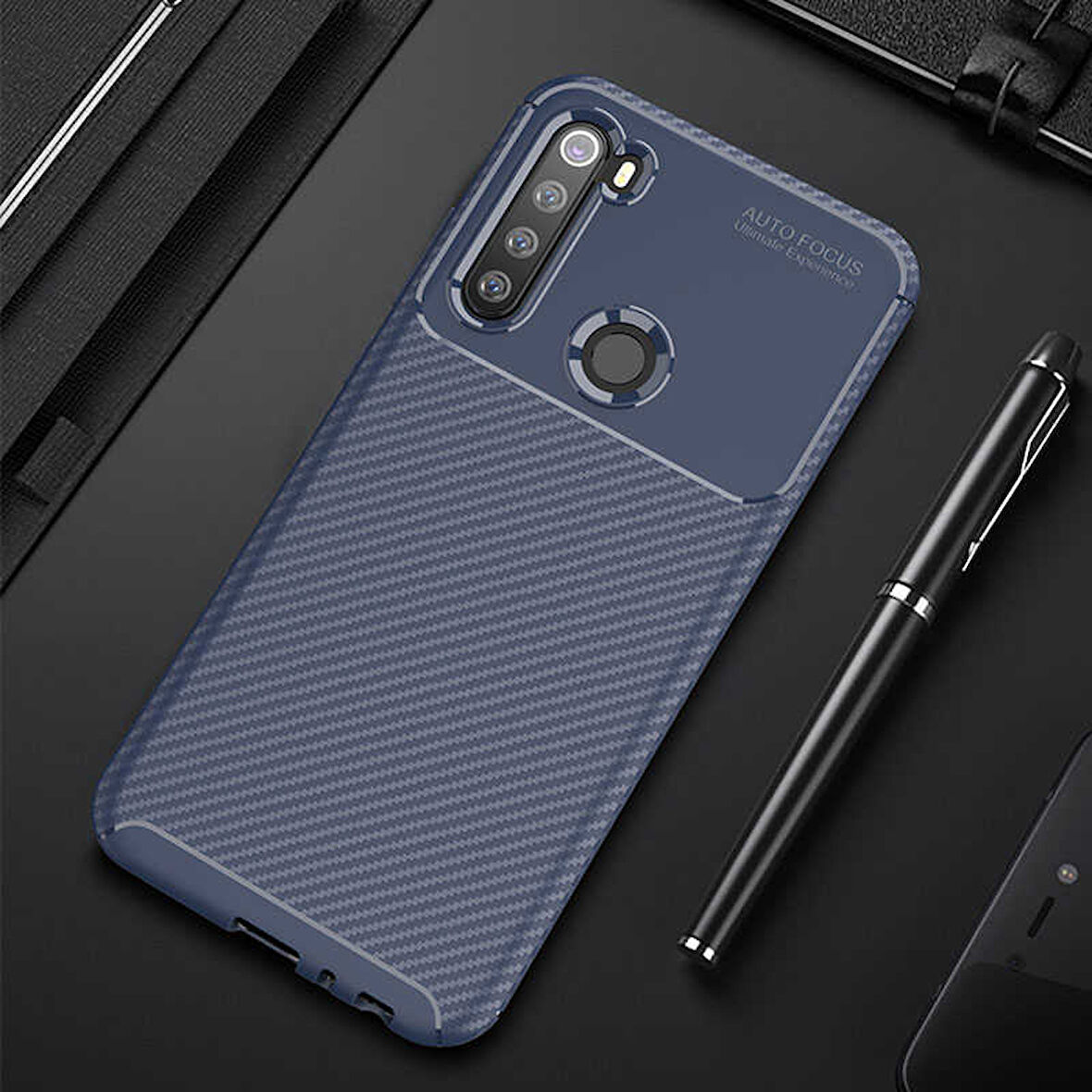 Xiaomi Redmi Note 8 Kılıf Karbon Silikon Case