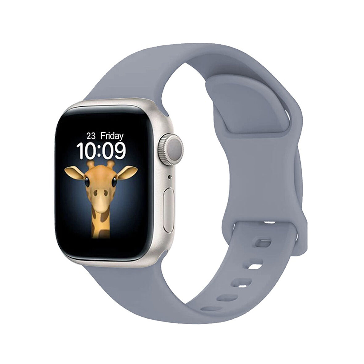 Apple Watch 7 8 9 10 Serisi 45mm Kordon Çift Geçmeli Silikon Kordon Strap Kayış 131