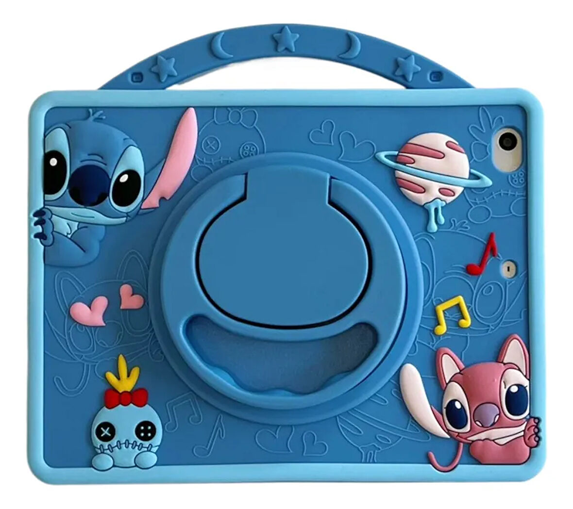 Samsung Galaxy Tab A9 8.7inç X110 X113 X115 X117 Kılıf Cute Dolls Standlı Eğlenceli 3D Karekterli Çocuk Kılıfı