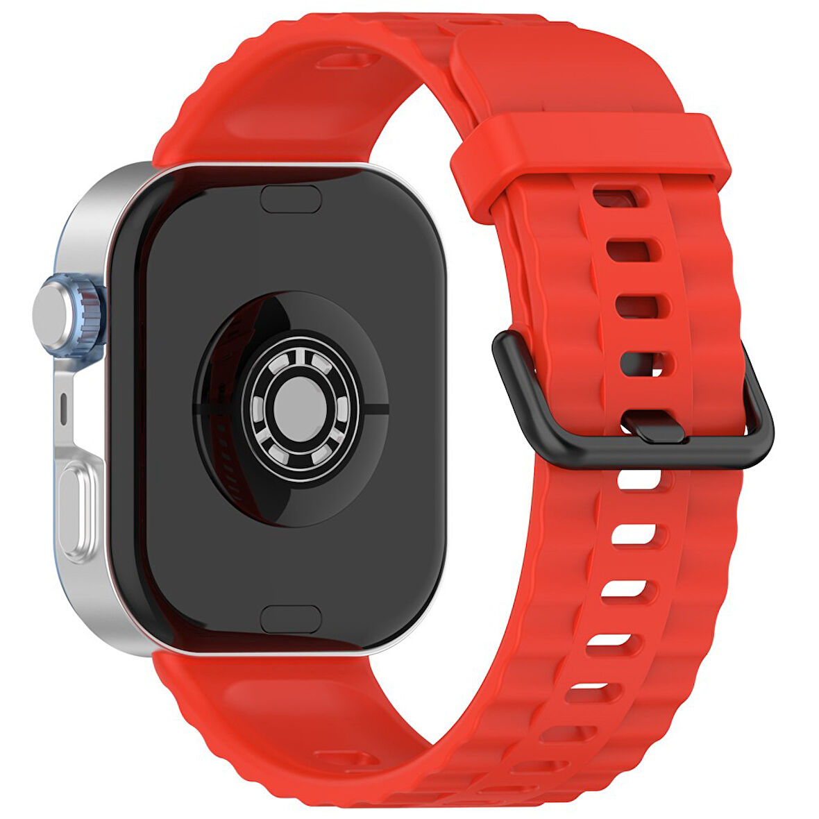 Huawei Watch Fit 4/Fit 4 Pro/Fit 3 Kordon Silikon Dalga Desen Şerit Kordon 23 (Fit/Fit2 Uyumlu Değildir)