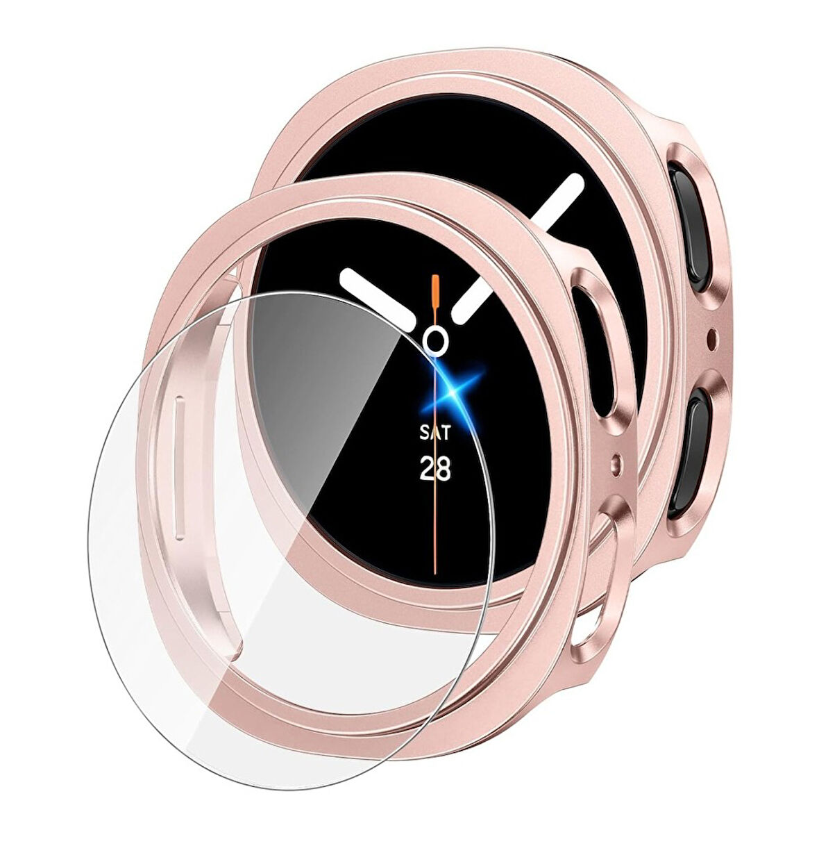 Samsung Galaxy Watch 8 40mm Sert PC Kasa ve Ekran Koruyucu 14