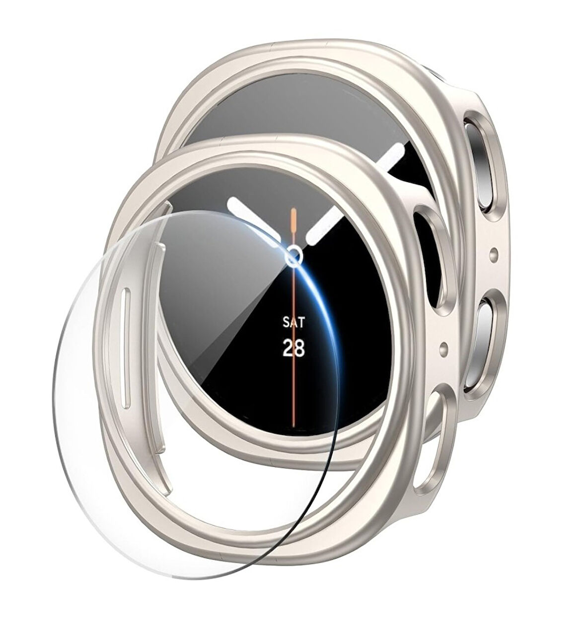 Samsung Galaxy Watch 8 40mm Sert PC Kasa ve Ekran Koruyucu 14