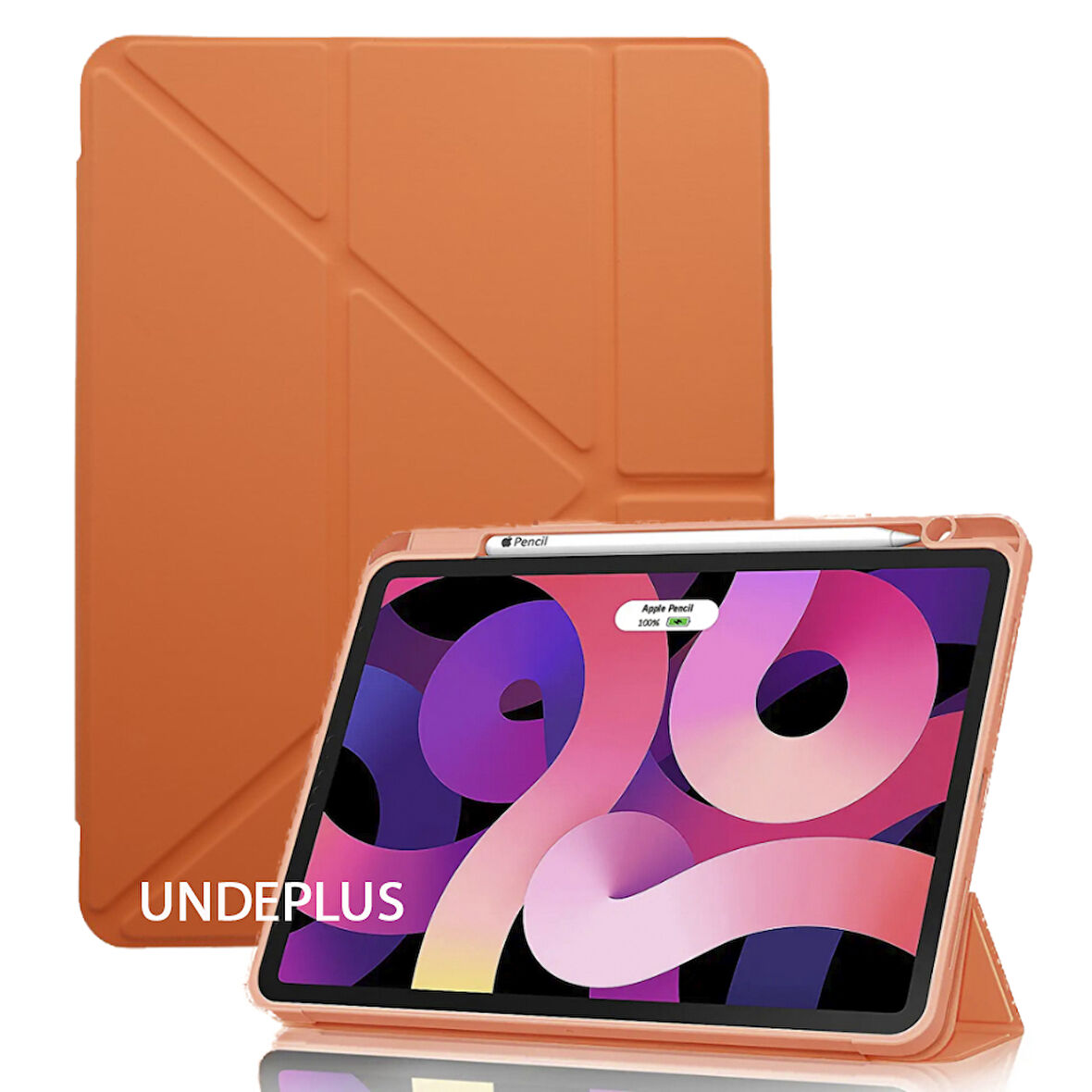 Apple iPad Air 11inç M2/M3 2025-2024 Kılıf Kalem Bölmeli Trifolding Case