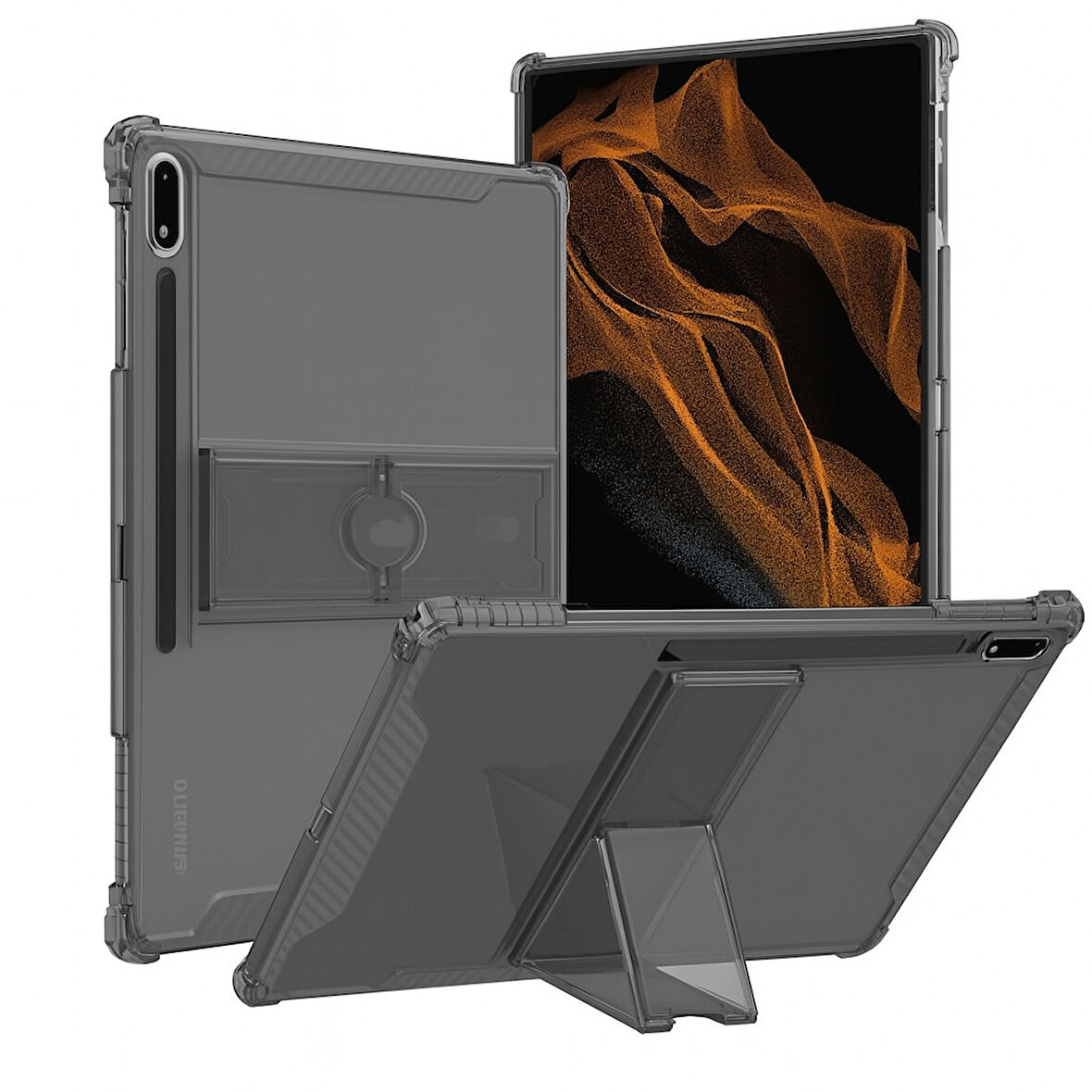 Samsung Galaxy Tab S9 FE Plus/S10 Plus/S9 Plus Kılıf Darbelere Dayanıklı Şeffaf Kapak X610-16-810-18 X820