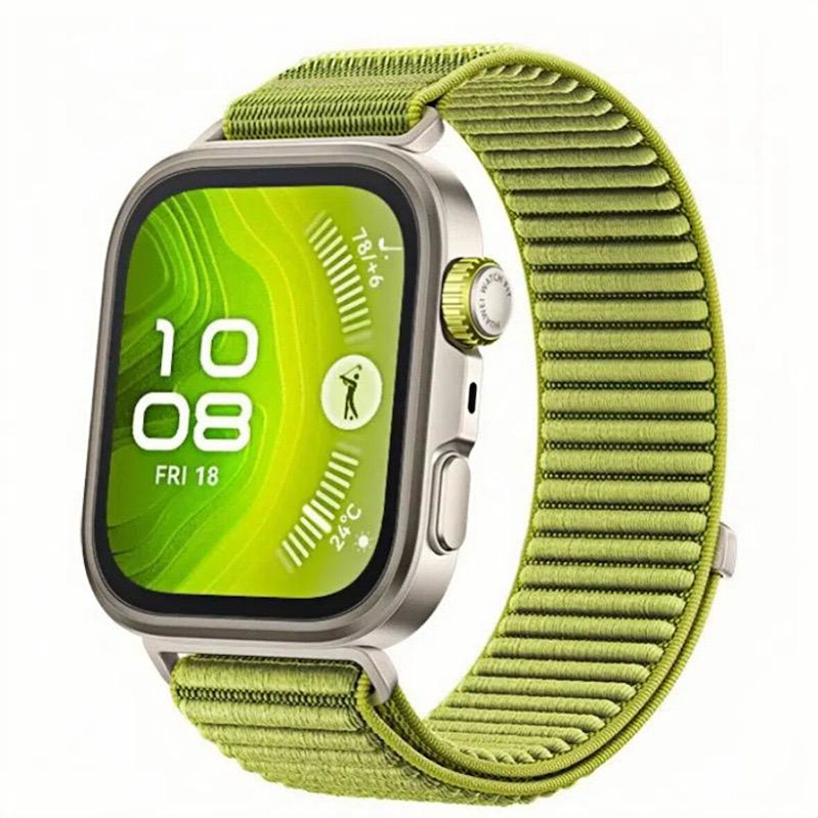 Huawei Watch Fit 4/Fit 4 Pro/Fit 3 Kordon Dalgalı Cırt Cırt Hasır Kordon