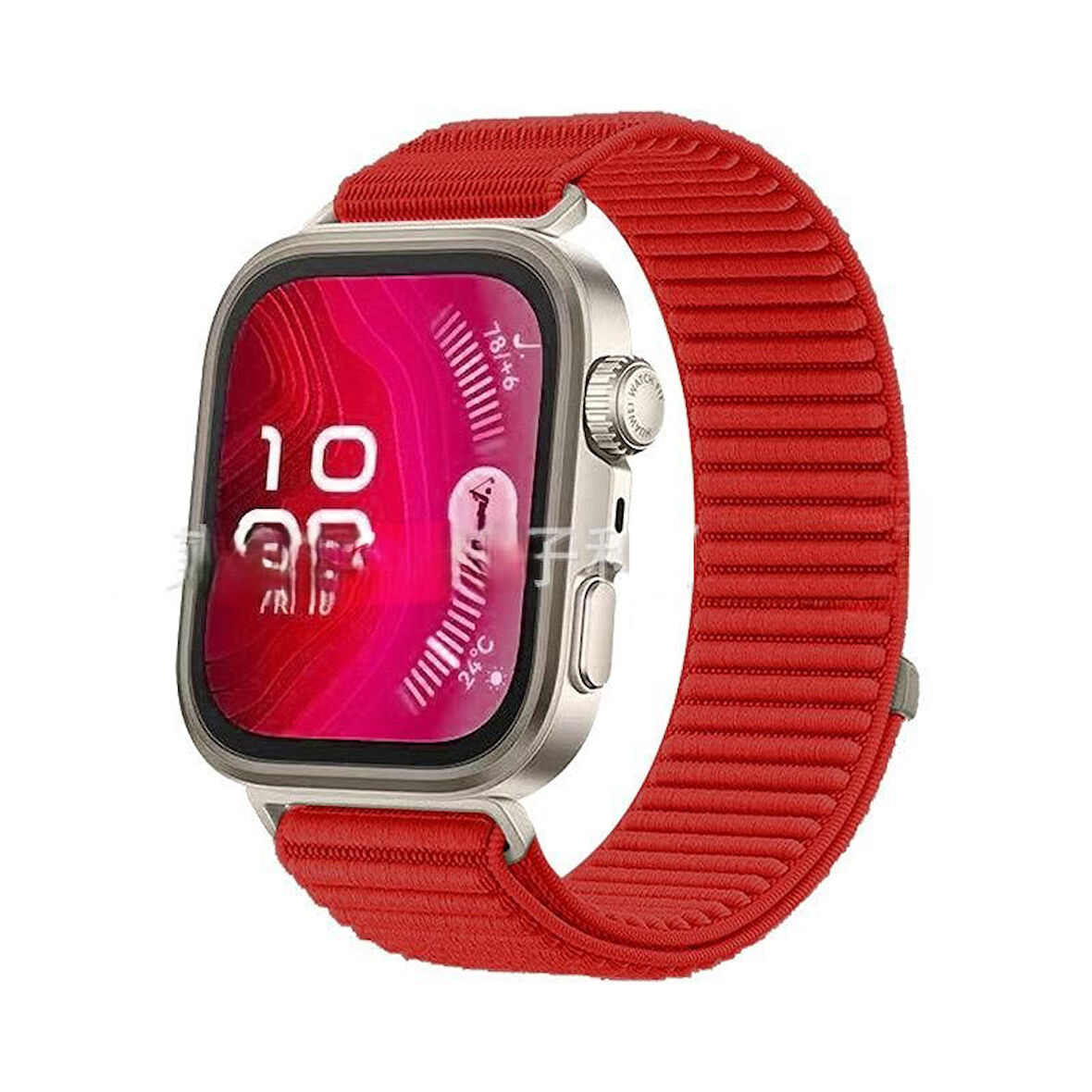 Huawei Watch Fit 4/Fit 4 Pro/Fit 3 Kordon Dalgalı Cırt Cırt Hasır Kordon