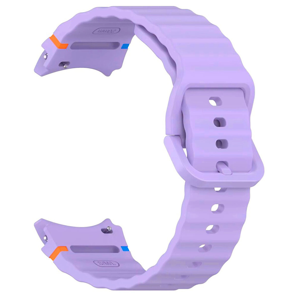 Samsung Galaxy Watch 4 5 6 7 FE 40 44 Classic 42 43 46 47 mm Kordon Dekoratif Örgü Çizgili Spor Silikon Kayış