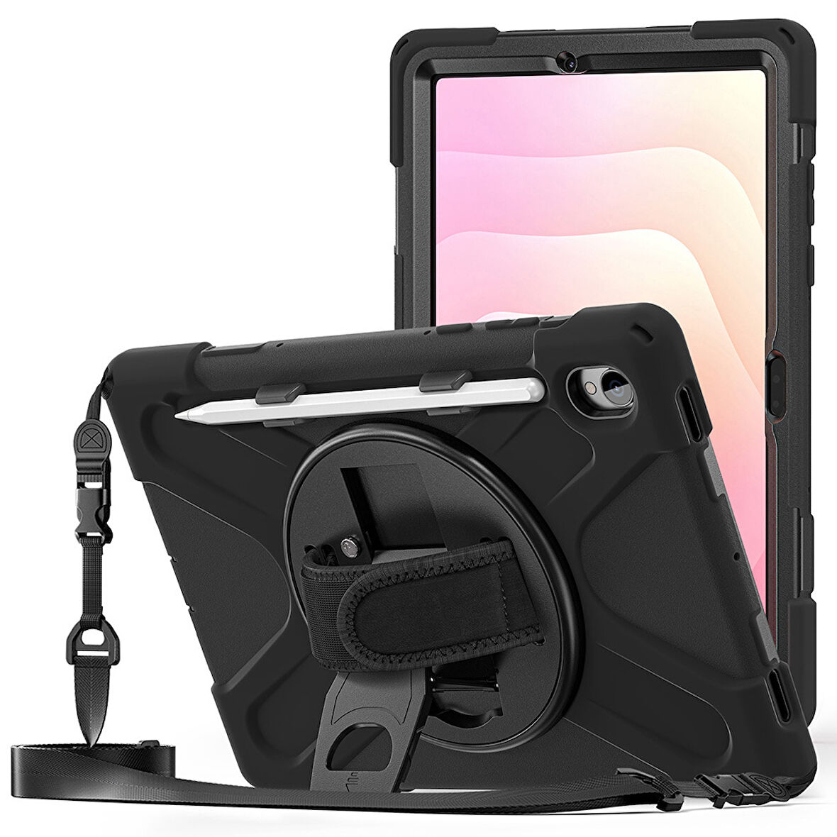 Samsung Galaxy Tab S11 11inç 2025 Kılıf Defender Askılı Zırhlı Tank Case X736 X730