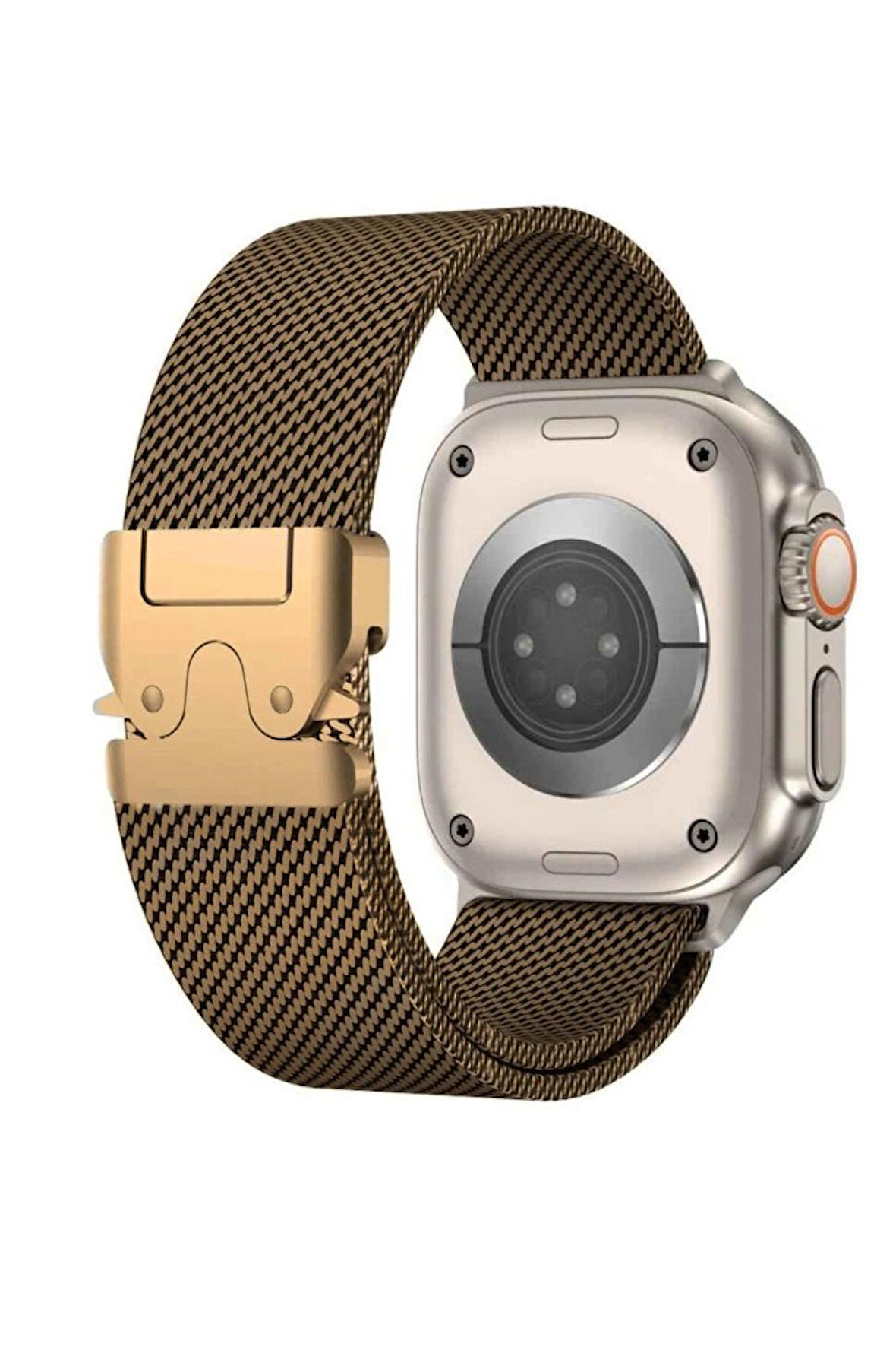 Apple Watch 44/45/46/49mm Kordon Titanyum Kelebek Klipsli Milano Loop 121 2/3/4/5/6/se/7/8/9/10/11/ultra