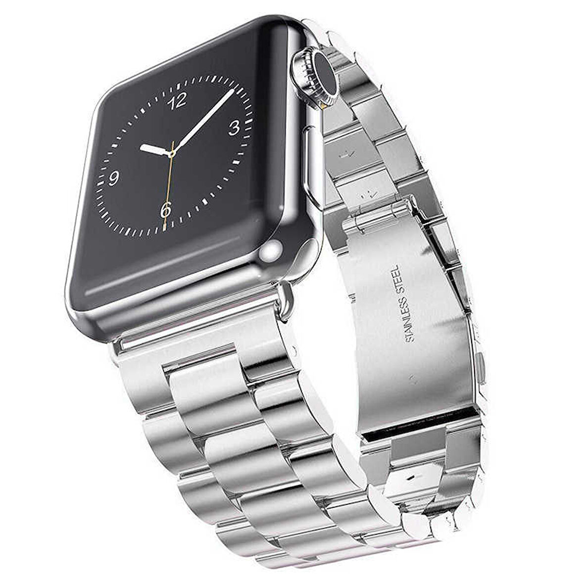 Apple Watch 42/44/45/46/49mm Kordon Klipsli Metal Kordon 04-A 2/3/4/5/6/se/7/8/9/10/ultra