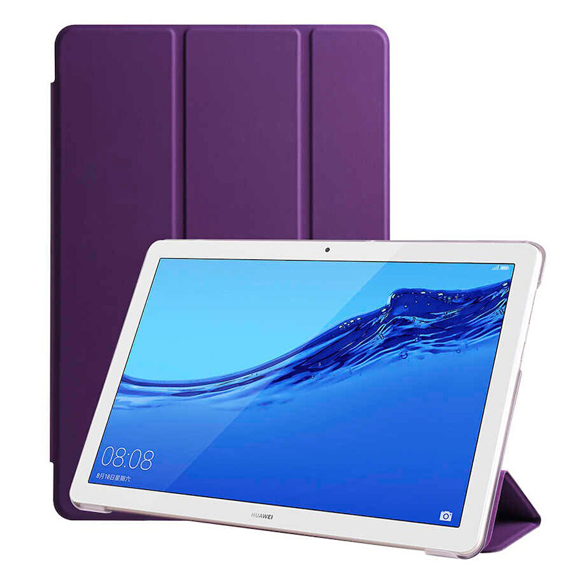 Huawei MediaPad T3 10 Kılıf PU Deri Smart Standlı Case