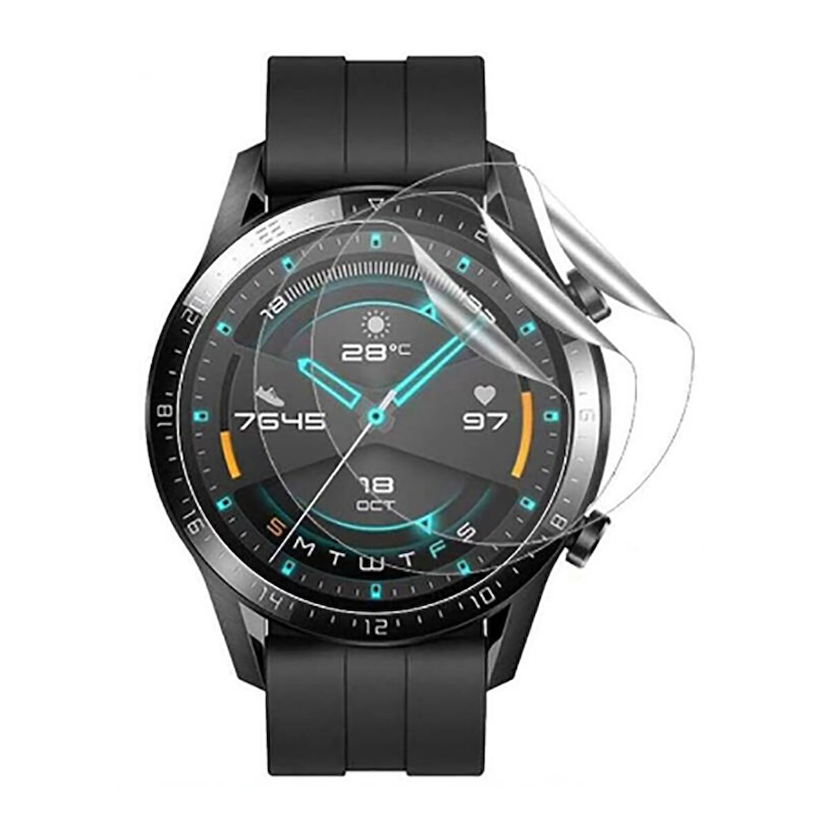 Samsung Galaxy Watch Active 2 44mm Full Ekran Nano Saat Koruyucu Narr TPU