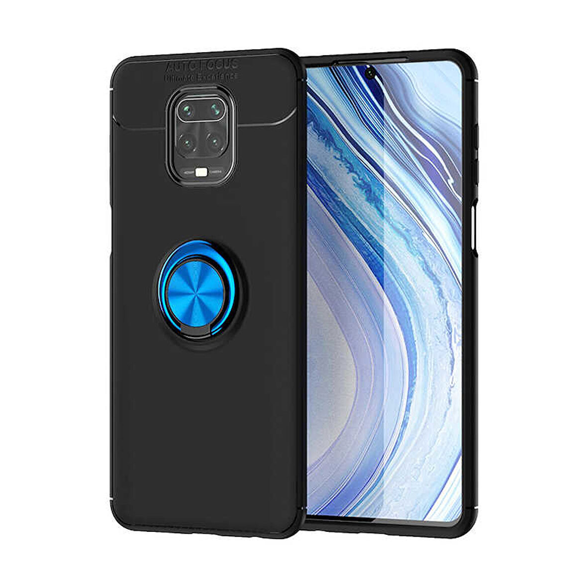 Xiaomi Redmi Note 9 Pro Kılıf Yüzüklü Magnetli Ravel Case