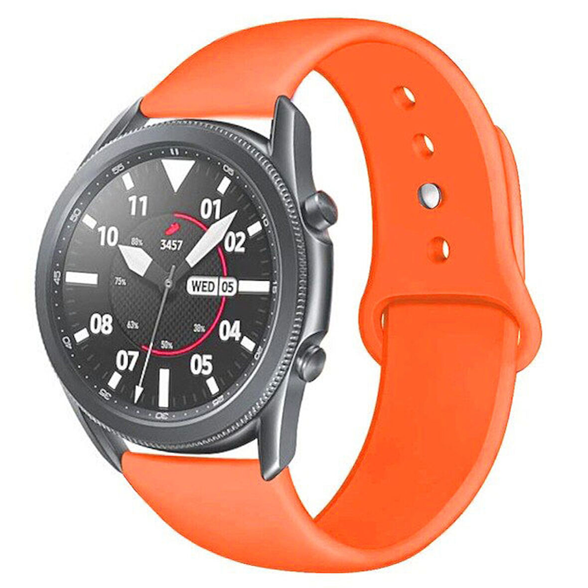 Samsung Galaxy Watch 4 5 6 7 FE 40 40 44 Classic 42 43 46 47 mm Kordon Silikon Spor Kordon 20mm