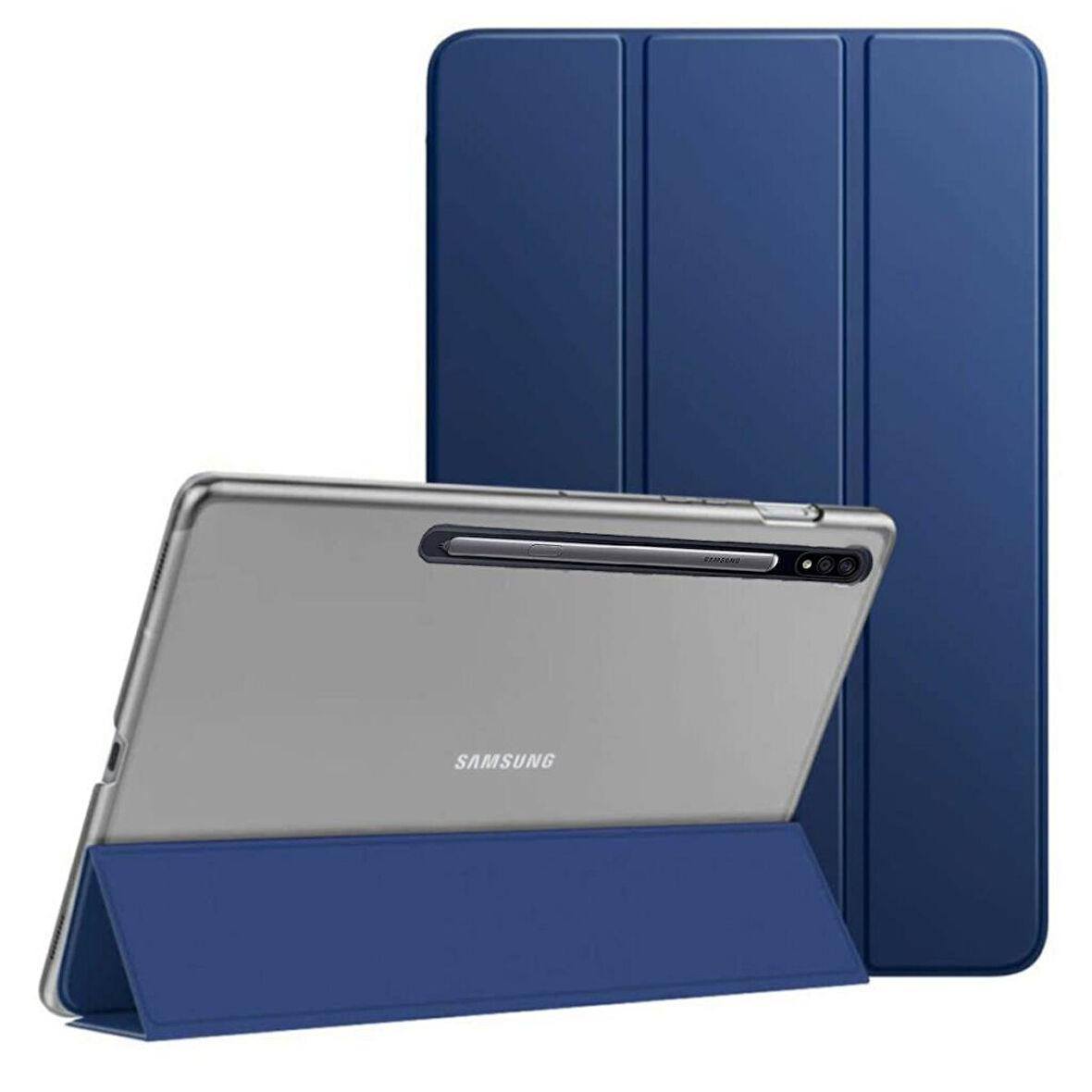 Samsung Galaxy Tab S7 Plus / S8 Plus X800 T970 T975 T977 Kılıf PU Deri Smart Standlı Case