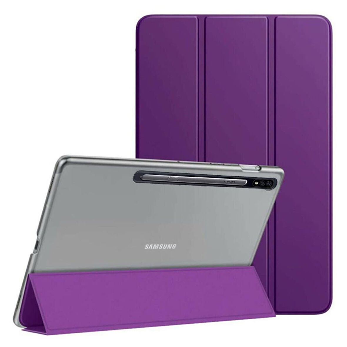 Samsung Galaxy Tab S7 T870 T875 T877 Kılıf PU Deri Smart Standlı Case