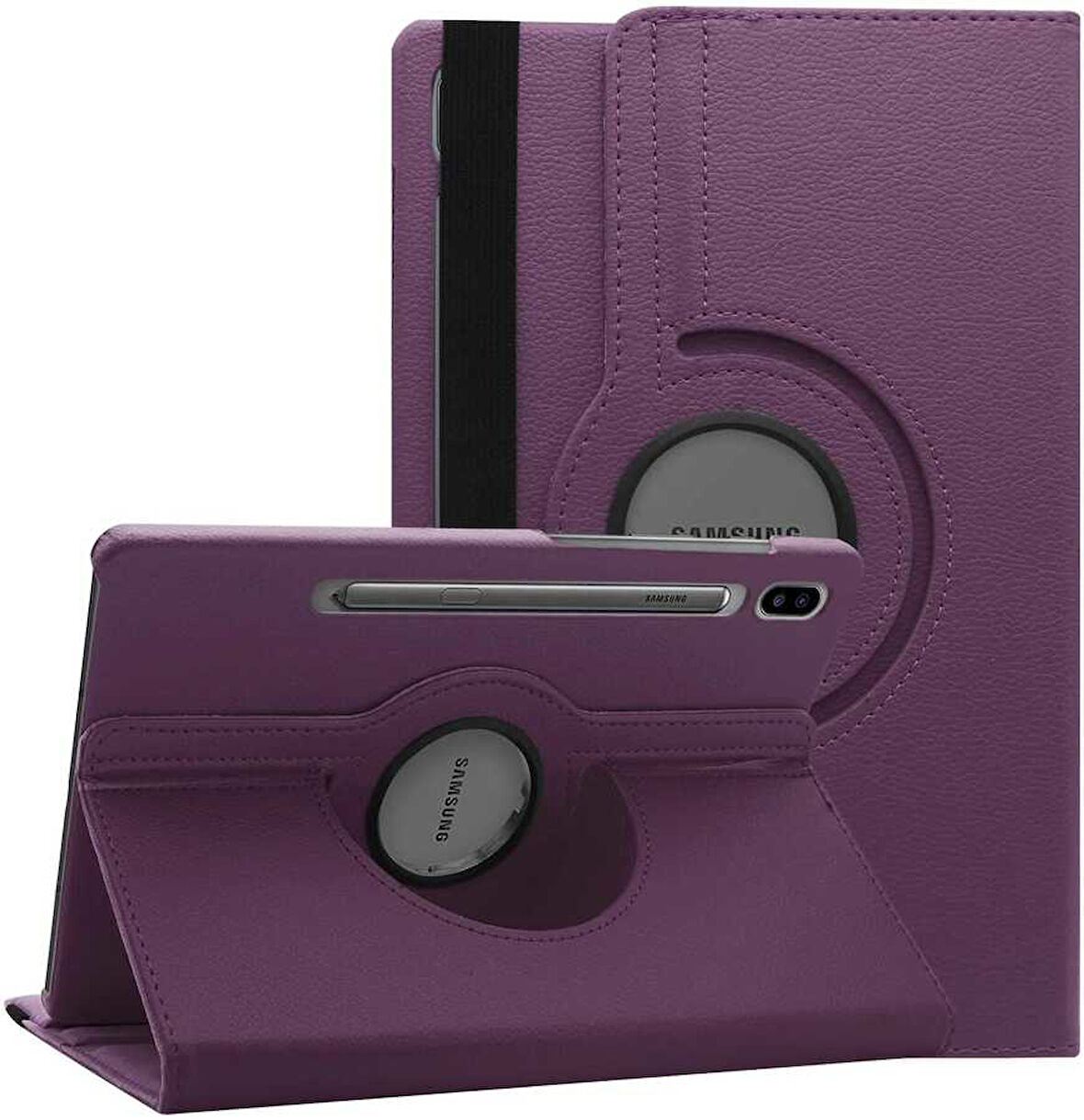 Samsung Galaxy Tab S7 Plus T970 T975 T977 Kılıf 360 Dönebilen Standlı Case