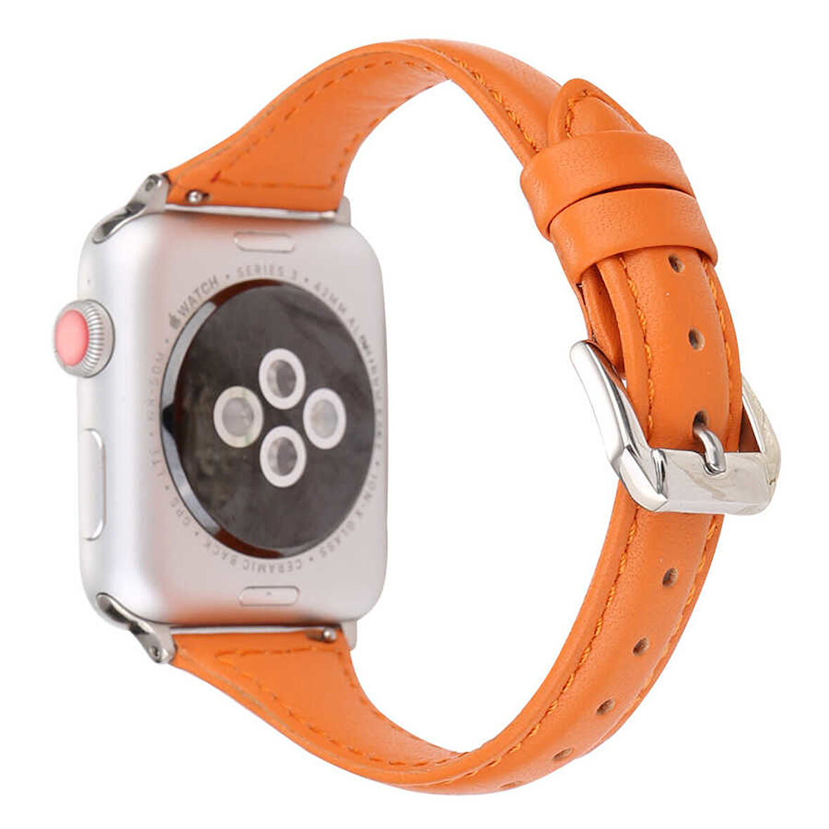 Apple Watch 10 42mm - 38/40/41mm Kordon İnce Deri Kordon 2/3/4/5/6/se/7/8/9