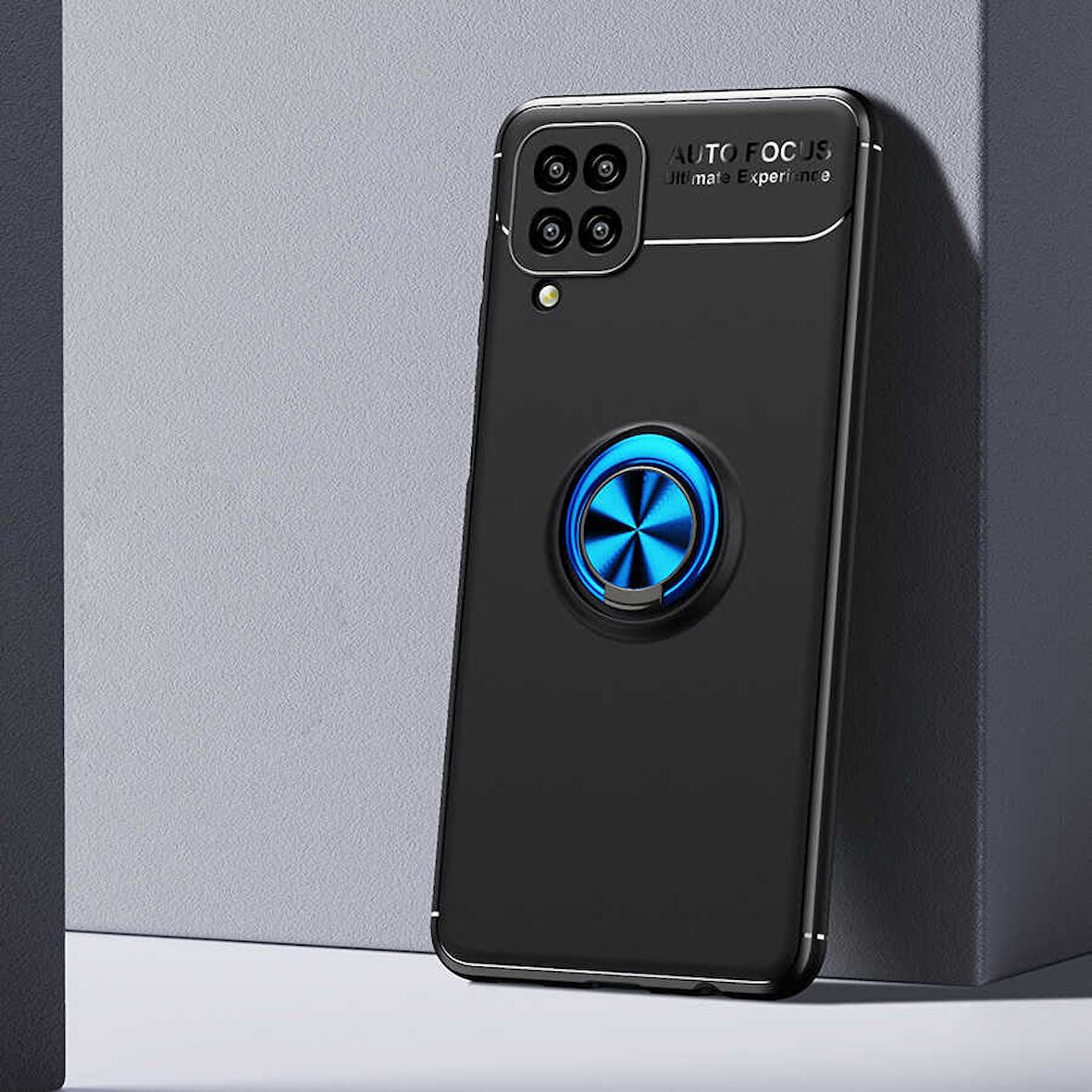 Samsung Galaxy A12 Kılıf Yüzüklü Magnetli Ravel Case