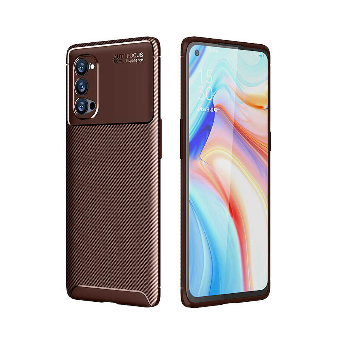 Oppo Reno 4 Pro 5G Kılıf Karbon Silikon Case