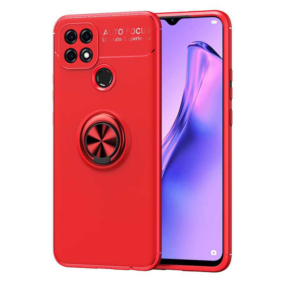 Oppo A15S Kılıf Yüzüklü Magnetli Ravel Case