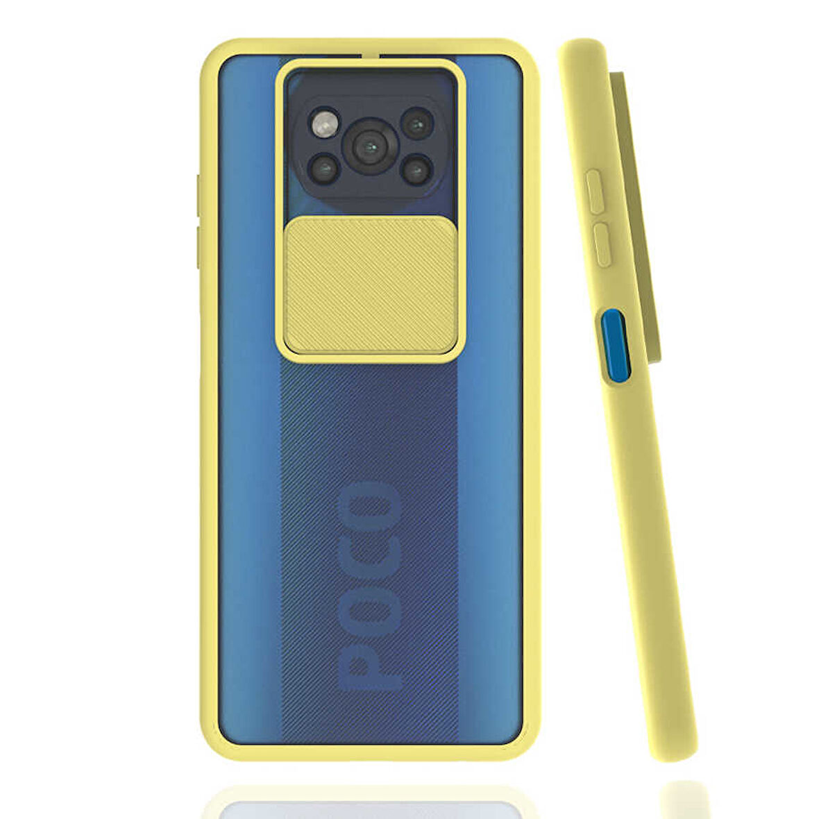 Xiaomi Poco X3 Kılıf Kamera Kapatmalı Lensi Case