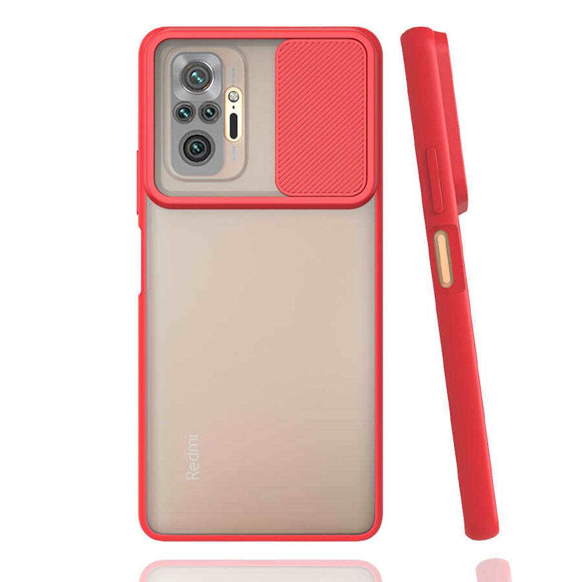 Xiaomi Redmi Note 10 Pro Kılıf Kamera Kapatmalı Lensi Case