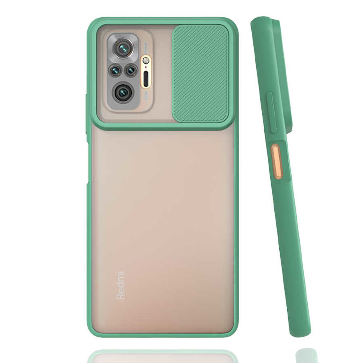 Xiaomi Redmi Note 10 Pro Kılıf Kamera Kapatmalı Lensi Case