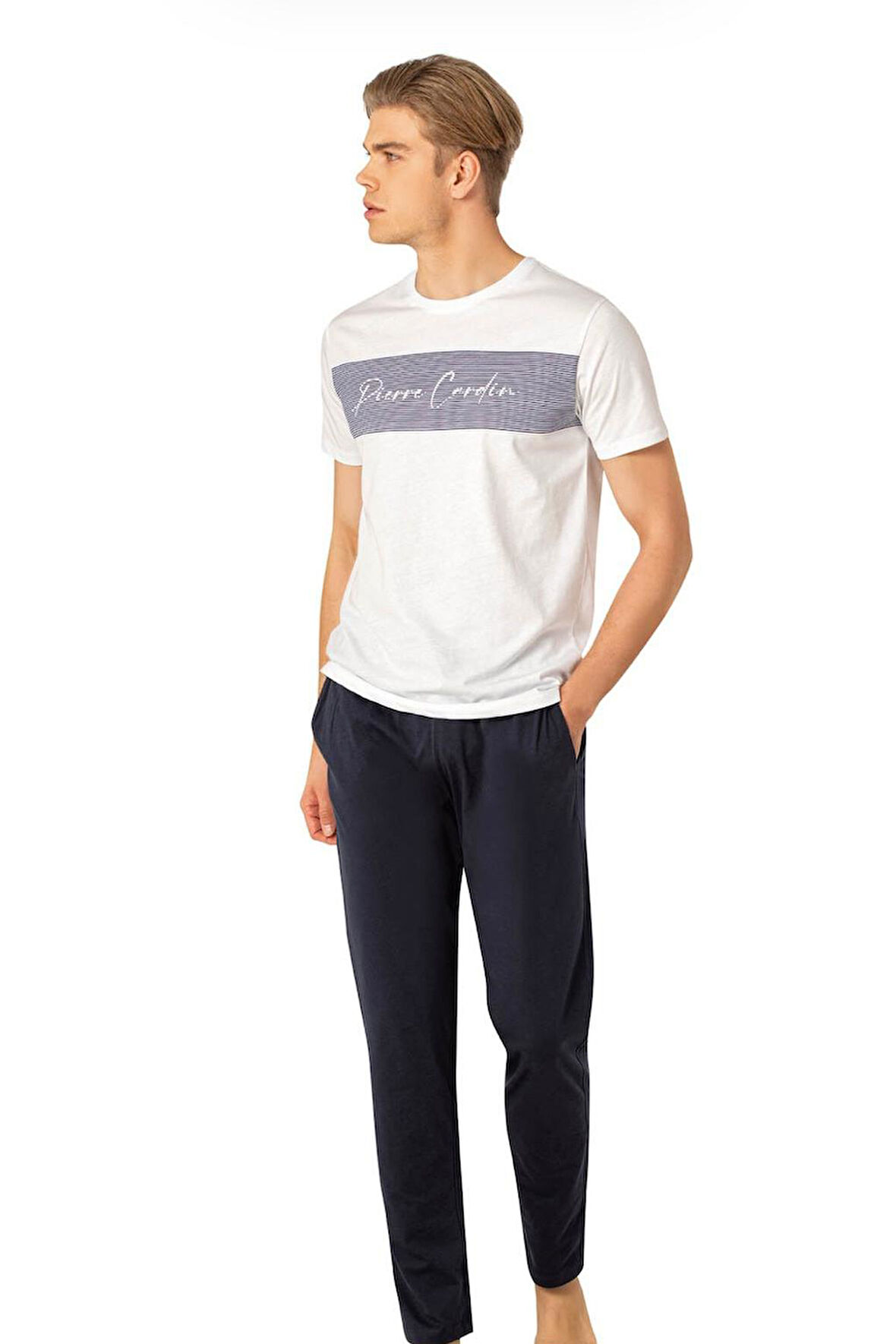 Pierre Cardin Yazılı Erkek Pijama Takım