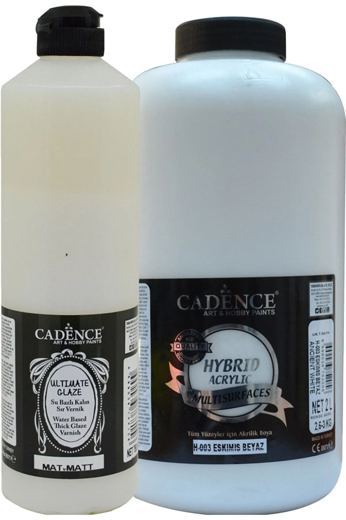 Multisurfaces Eskimiş Beyaz 2lt+ultimate Mat Vernik 750 Ml Set