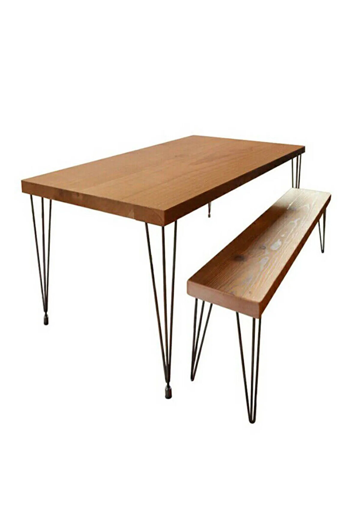 Ahşap Yemek Masası & Bank Desk 180x80 Cm