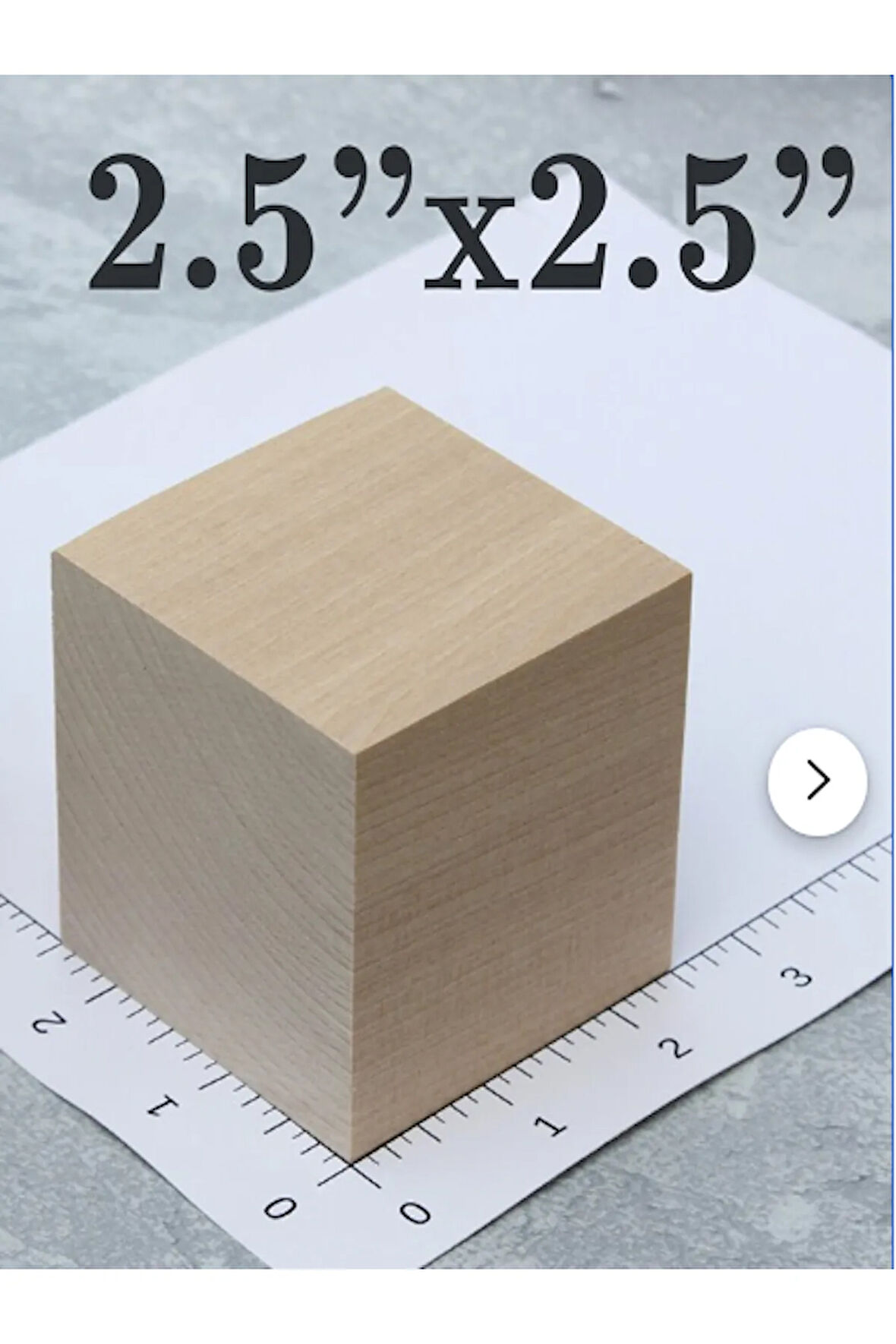 Ahşap Küp 2,5x2,5 cm 10 Adet