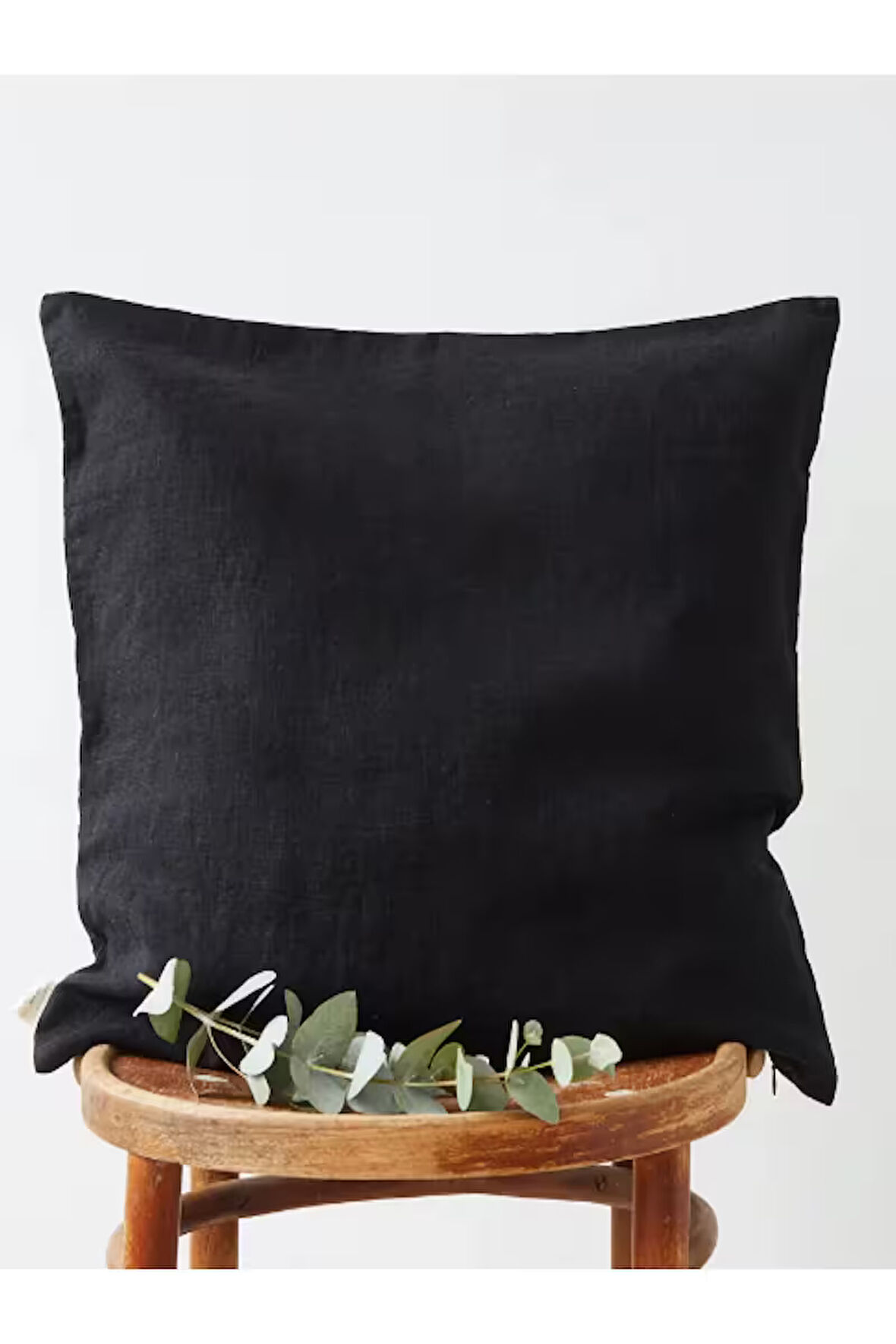 Siyah kırlent kılıfı 40x40 cm
