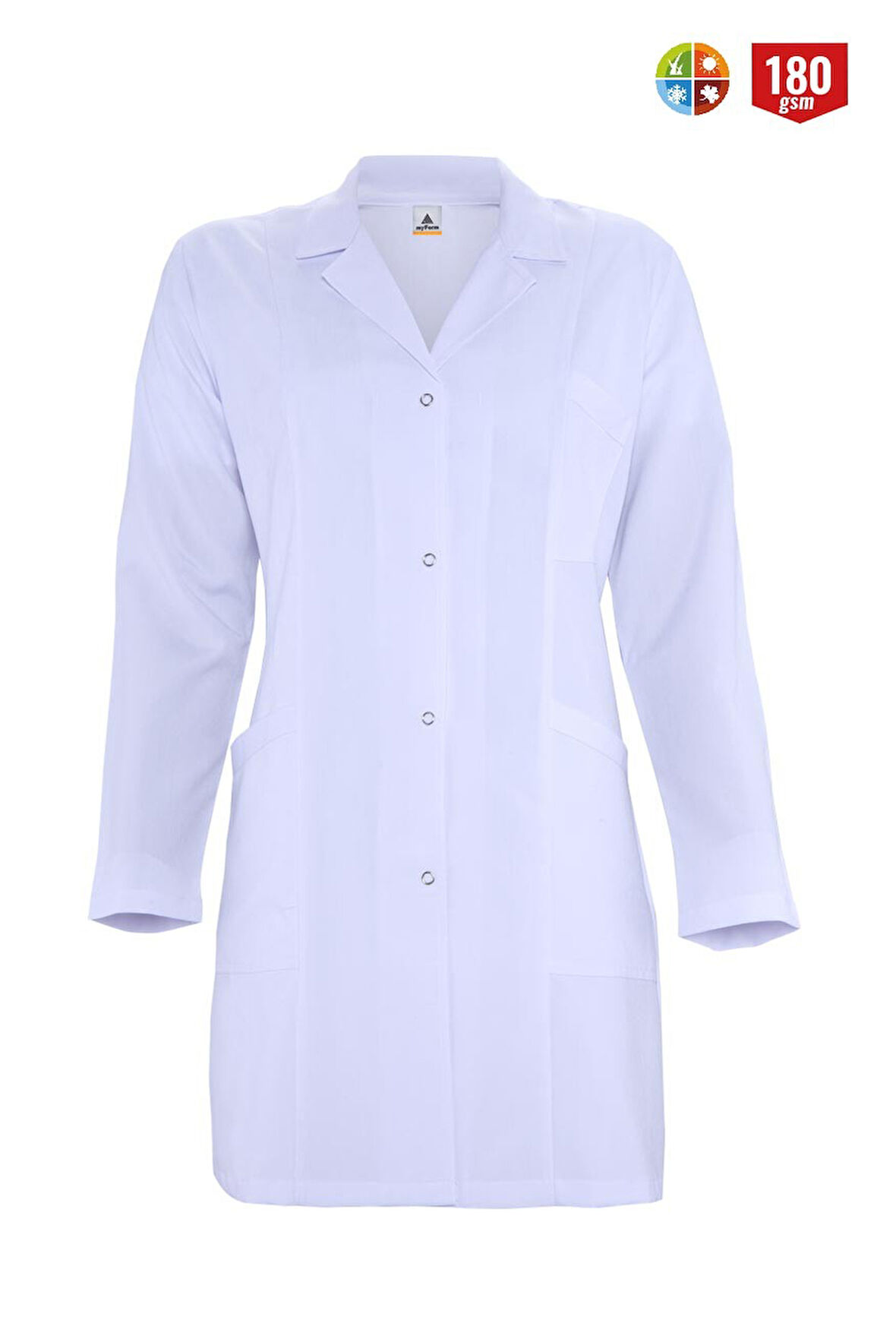 Myform İş Önlüğü Kadın Beyaz 06105