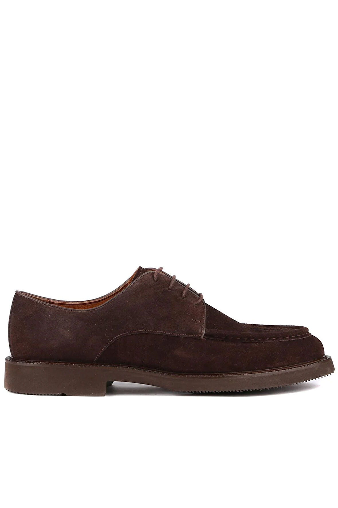 Shoetyle - Kahverengi Süet Deri Bağcıklı Erkek Günlük Ayakkabı 250-1617