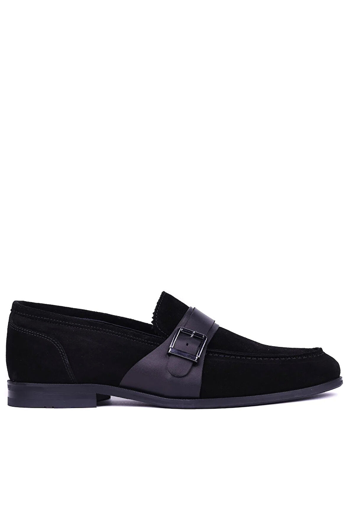 Shoetyle - Siyah Hakiki Süet Deri Erkek Klasik Ayakkabı 115-K580